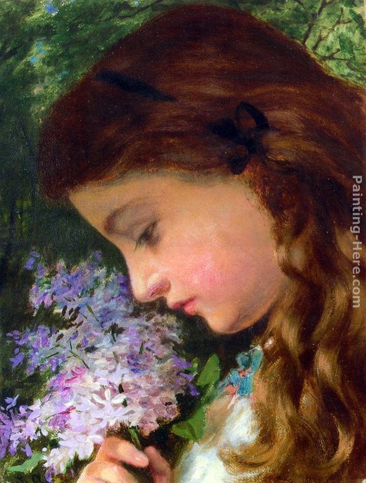 Sophie Gengembre Anderson Girl With Lilac